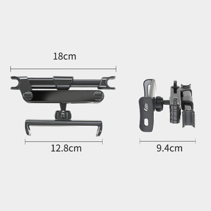 Car Seat Telescopic Bracket Car Rear Pillow Mobile Phone Bracket, Colour: 06 Upgrade Version Black by buy2fix