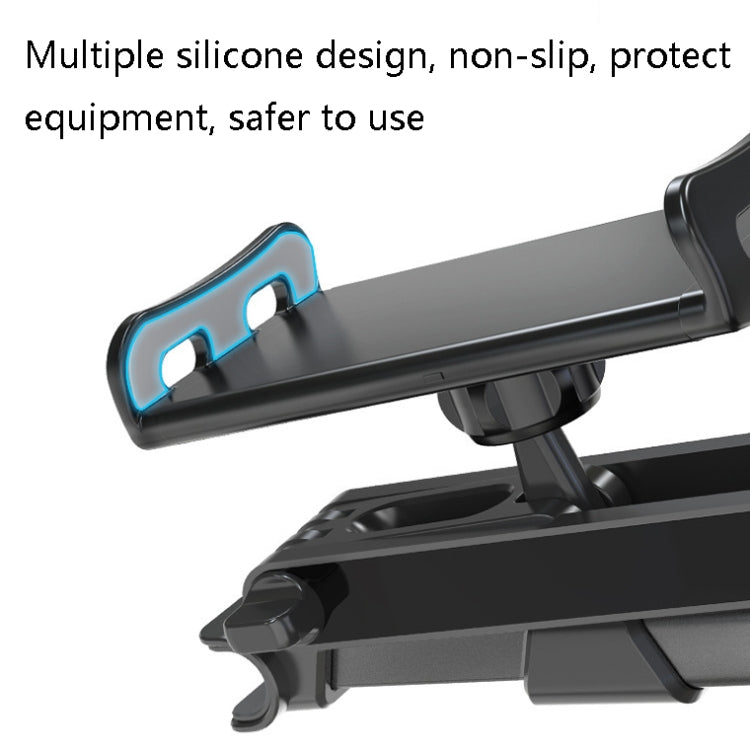 Car Seat Telescopic Bracket Car Rear Pillow Mobile Phone Bracket, Colour: 06 Upgrade Version Black by buy2fix