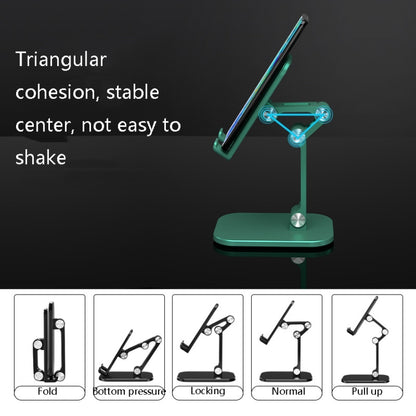 CYX-PH2 Mobile Phone Tablet Desktop Bracket Folding Telescopic Phone Bracket(Green) - Desktop Holder by buy2fix | Online Shopping UK | buy2fix