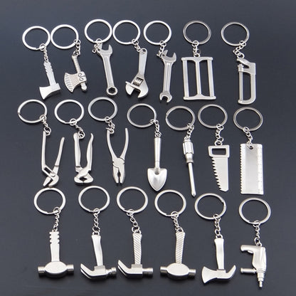 10 PCS Tool Metal Keychain Car Key Ring Pendant, Colour: H-388 Thread Ax - Key Rings by buy2fix | Online Shopping UK | buy2fix