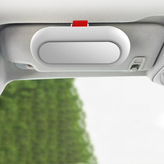 Car Glasses Case Multi-Function Automobile Inner Visor Storage Card(White) by buy2fix