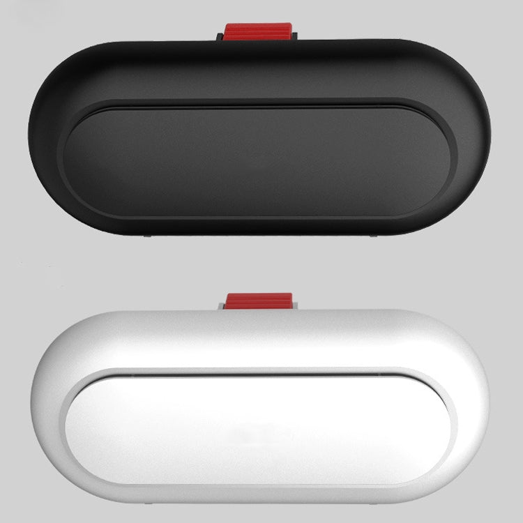 Car Glasses Case Multi-Function Automobile Inner Visor Storage Card(White) by buy2fix