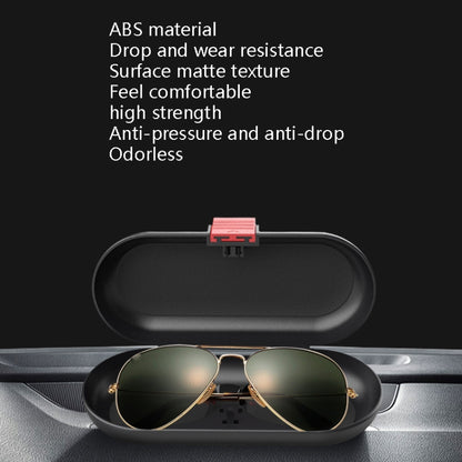 Car Glasses Case Multi-Function Automobile Inner Visor Storage Card(Black) by buy2fix