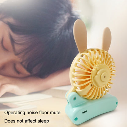 Cute Rabbit Foldable Fan USB Charging Color Matching Cartoon Portable Handheld Fan(Style 2) - Consumer Electronics by buy2fix | Online Shopping UK | buy2fix