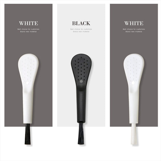100 PCS ZX-008 Plastic Mini Brush Mobile Phone Screen Mosquito Killer Lamp Humidifier Keyboard Cleaning Brush(White Handle Black Hair) by buy2fix
