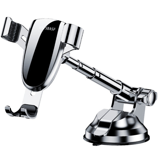 OATSBASF 03513 Phone Car Magnetic Telescopic Bracket Suction Cup Type Navigation Mobile Phone Bracket(Graphite Black) by OATSBASF