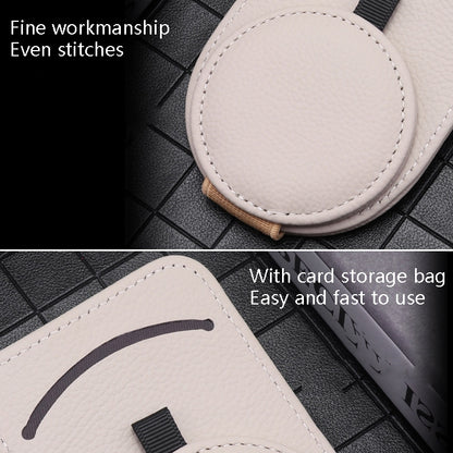 538 Car Glasses Clip Car Sun Visor Card Storage Clip(Brown) by buy2fix