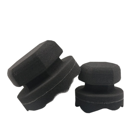 Hand-Grabbing Waves High Density Car Tire Wax Sponge Leather Wax Sponge, Specification: Large by buy2fix