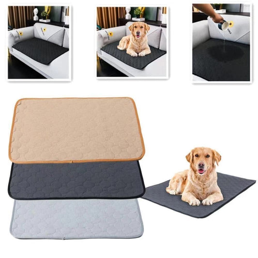2 PCS 50x40cm Car Pet Injection Pad Waterproof Pad Cat Dog Sofa Waterproof Diapholic Carpet Water Absorbing Pad(Light Grey) by buy2fix