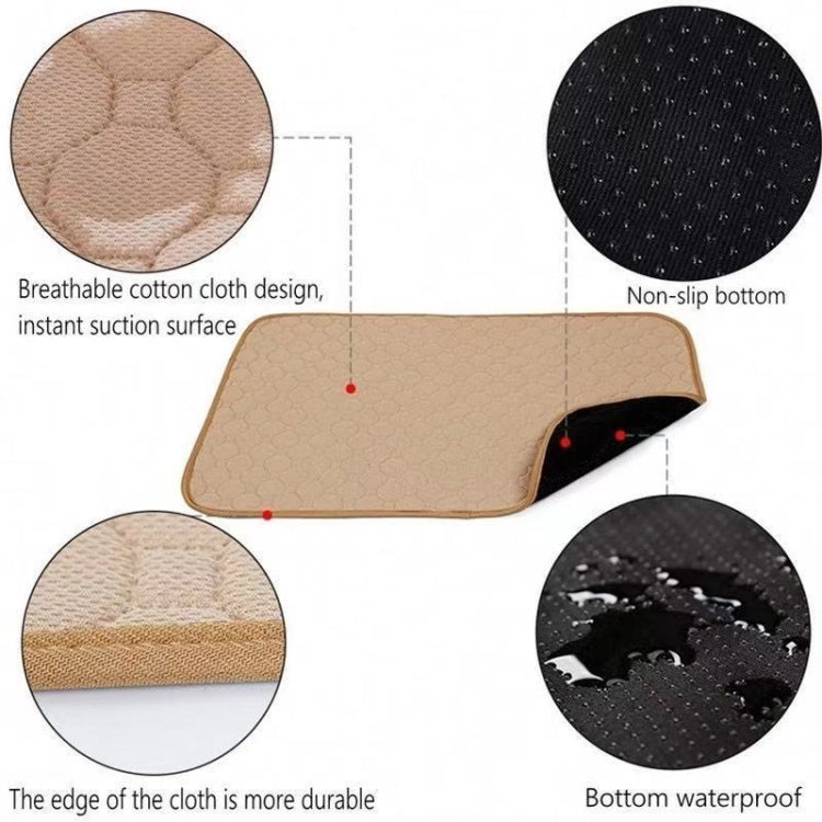 2 PCS 50x40cm Car Pet Injection Pad Waterproof Pad Cat Dog Sofa Waterproof Diapholic Carpet Water Absorbing Pad(Gray) - Seat Accessories by buy2fix | Online Shopping UK | buy2fix