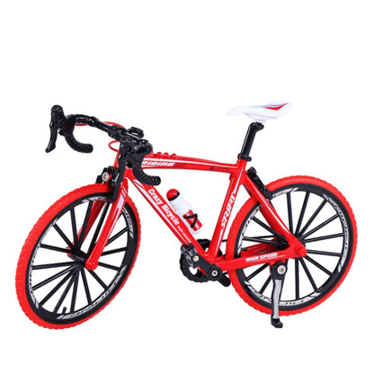 1:8 Scale Simulation Alloy Bicycle Model Mini Bicycle Toy Decoration(Race Bike-Red) - Model Toys by buy2fix | Online Shopping UK | buy2fix