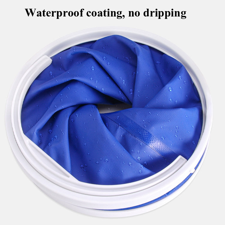 3 PCS 9L Car Folding Telescopic Bucket Portable Car Washing Special Bucket Outdoor Travel Fishing Bucket by buy2fix