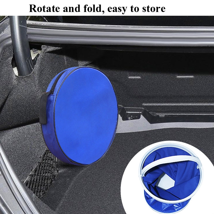 3 PCS 9L Car Folding Telescopic Bucket Portable Car Washing Special Bucket Outdoor Travel Fishing Bucket by buy2fix