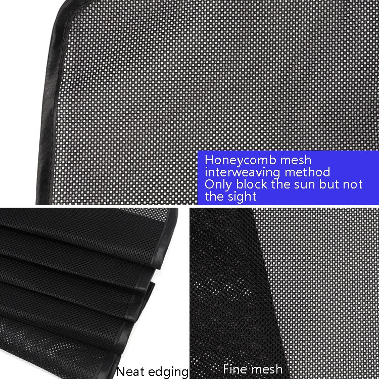 4 PCS Net Yarn Magnetic Suction Type Car Sunshade Curtain, Size: Back Row Square by buy2fix