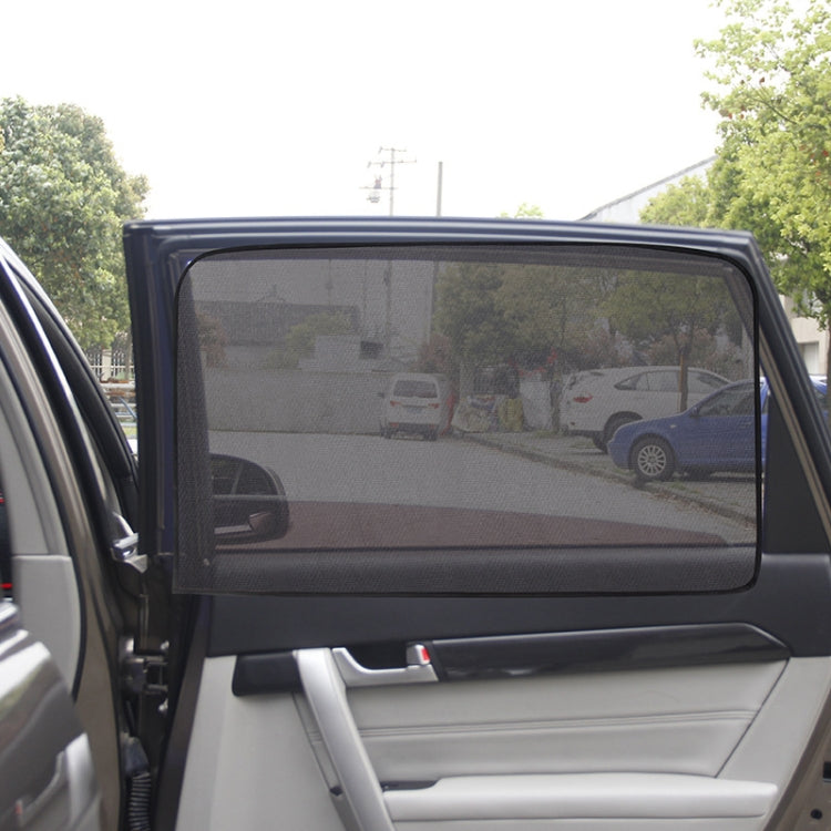 4 PCS Net Yarn Magnetic Suction Type Car Sunshade Curtain, Size: Thick Back Row Square by buy2fix