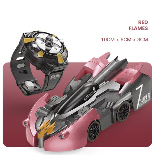 Remote Control Wall Climbing Car Mini Electric Remote Control Car Children Toy(Red Flame Watch RC Edition) by buy2fix