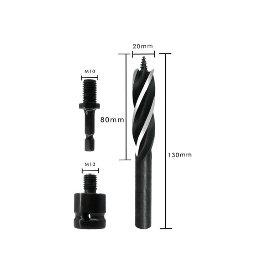 Electric Wrench Hole Opener Woodman Door Lock Rhinestone Drill Template Rejection Drill Bit, Model: 20mm by buy2fix