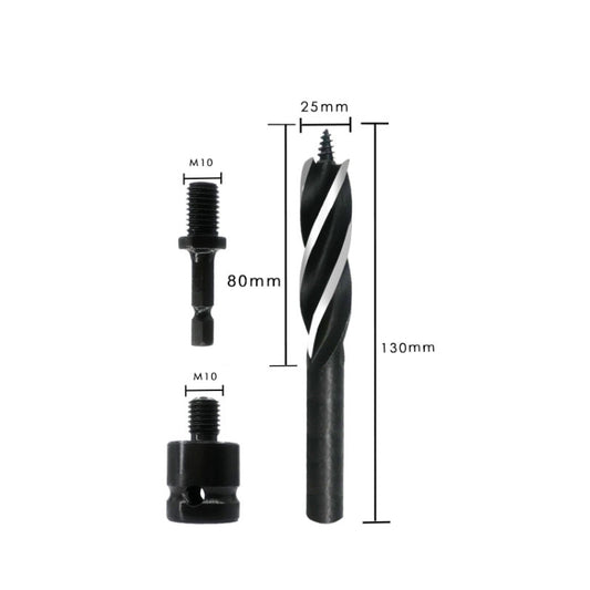 Electric Wrench Hole Opener Woodman Door Lock Rhinestone Drill Template Rejection Drill Bit, Model: 25mm by buy2fix