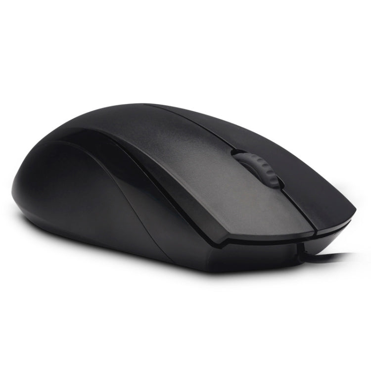 Rapoo N1600 1000 DPI 3 Keys Office Business Silent Wired Mouse, Cable Length: 1.5m(Black) by Rapoo