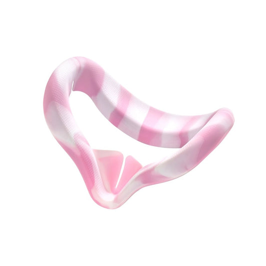 VR Silicone Eye Cover Anti-Sweat And Decontamination Color VR Goggles For Oculus Quest 2(White Pink) by buy2fix
