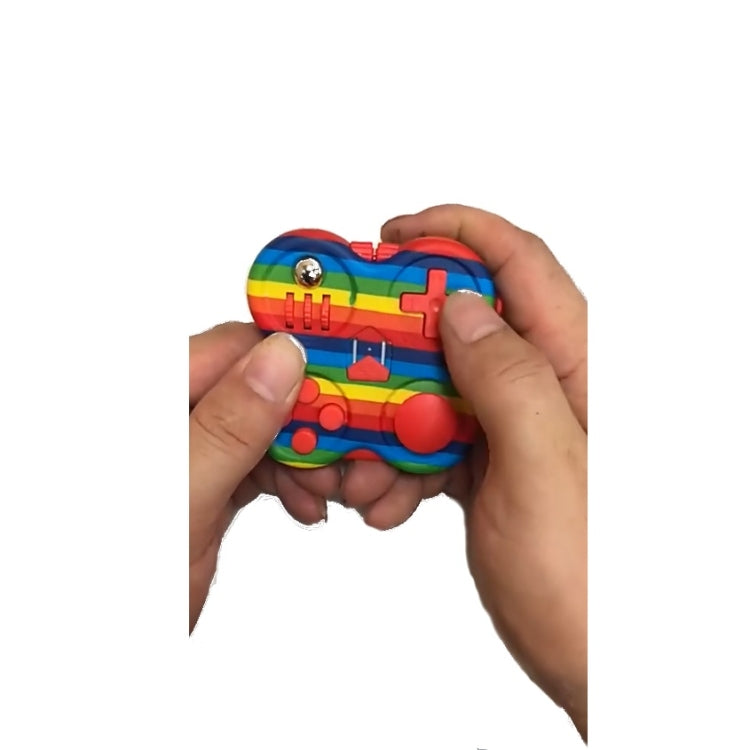 Decompression Handle Fidget Cube Dice Decompression Finger Sports Toy(Four-page Handle - Starry Sky Purple) - Fidget Cube by buy2fix | Online Shopping UK | buy2fix