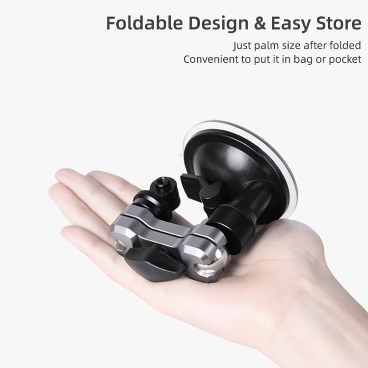 Sunnylife TY-Q9415 Aluminum Alloy Phone Holder Car Suction Cup Bracket Holder for GoPro Hero11 Black / HERO10 Black /9 Black /8 Black /7 /6 /5 /5 Session /4 Session /4 /3+ /3 /2 /1, DJI Osmo Action an ... ction Cameras, Colour: Bracket + Mobile Phone Clip - DJI & GoPro Accessories by Sunnylife | Online Shopping UK | buy2fix