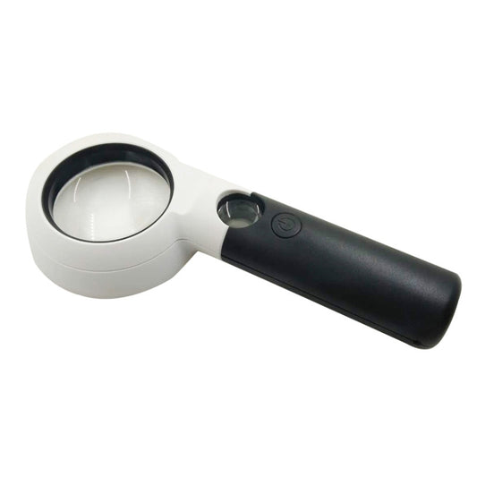 CH55-8L Hand-Held With LED Lamp Magnifier Double Lens 7 Times / 20 Times Portable Magnifying Glass by buy2fix