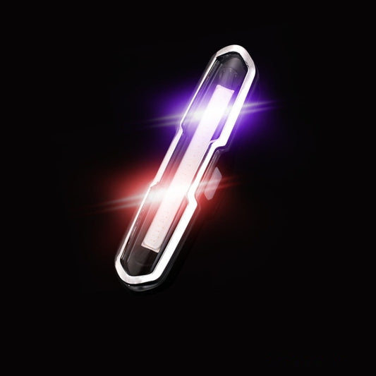 Bicycle Light USB Charging LED Warning Light Night Riding COB Tail Light, Specification: 7505 Red Blue Light by buy2fix