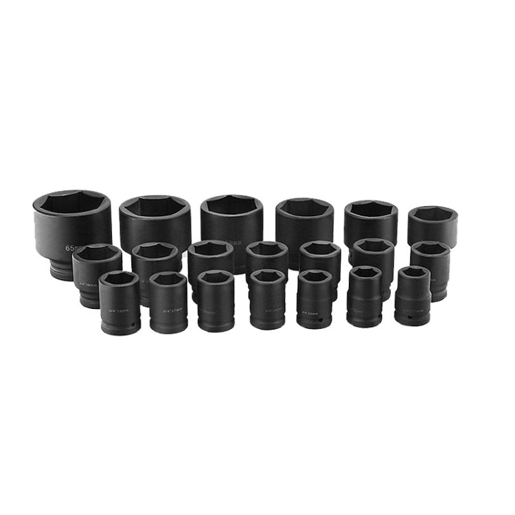 26 PCS / Set Hexagonal Heavy-Duty Socket Auto Repair Socket Wrench(Black Hexagonal) - In Car by buy2fix | Online Shopping UK | buy2fix