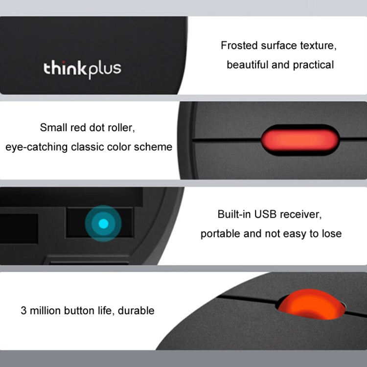 Lenovo Thinkplus M80 Office Lightweight Ergonomic Laptop Mouse, Specification: Wireless - Wireless Mice by Lenovo | Online Shopping UK | buy2fix