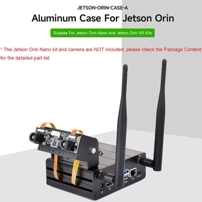 Waveshare 25334 For Jetson Orin Aluminum Alloy Case With Camera Holder - Others by Waveshare | Online Shopping UK | buy2fix