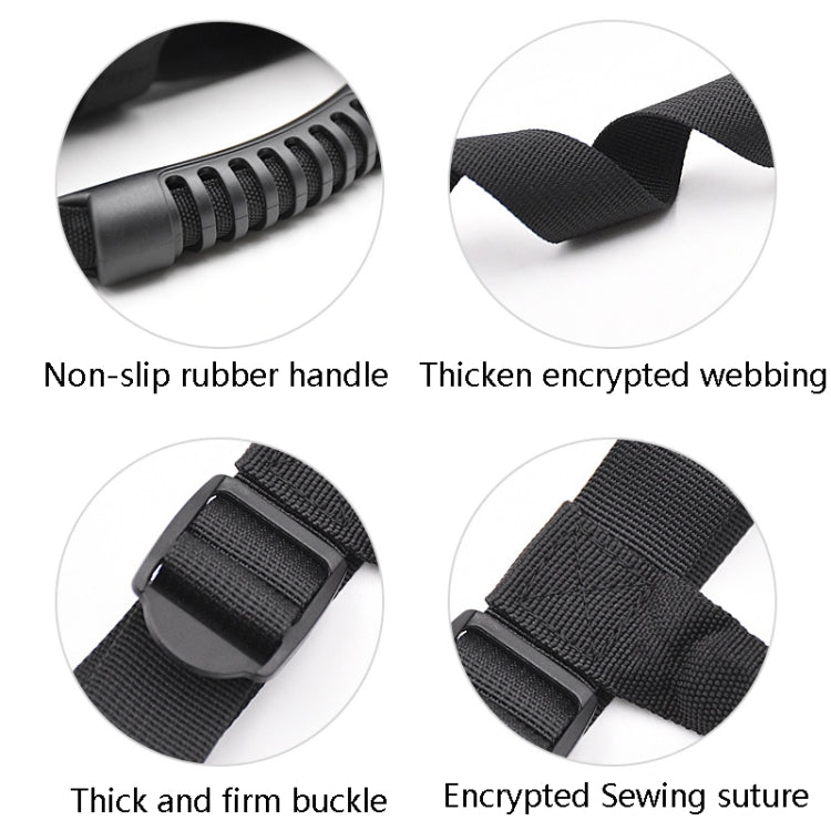 3 PCS Car Top Pull Car Roof Safety Handle(Black) by buy2fix