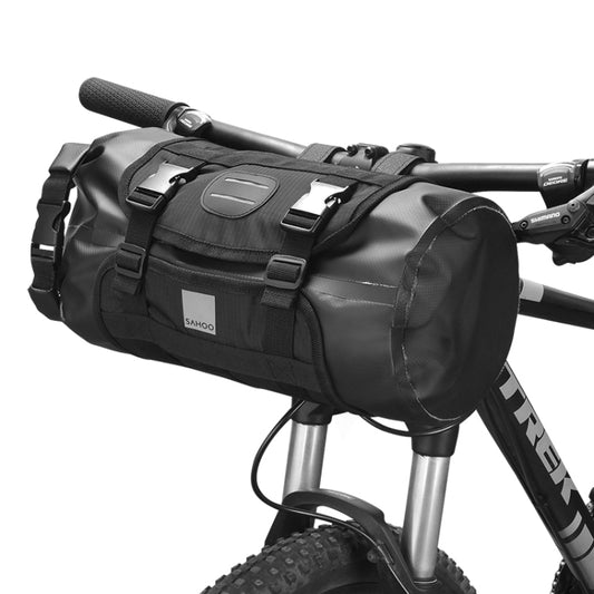SAHOO 11L Enlarged Bicycle Front Bag Mountain Bike Clip Mesh Waterproof And Wear-Resistant Handlebar Bag(Black) - Bicycle Bags by SAHOO | Online Shopping UK | buy2fix