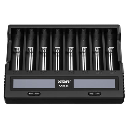 XTAR 8-Slot Battery Charger LCD Display Charger QC3.0 Type C Fast Charger for 21700 / 18650 Battery, Model: VC8 - Consumer Electronics by XTAR | Online Shopping UK | buy2fix