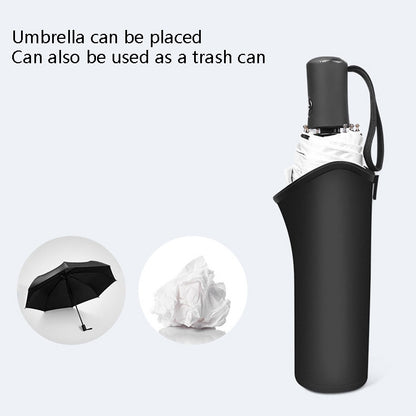 Car Umbrella Holder Waterproof Storage Bucket With Hook Clip(Black) by buy2fix