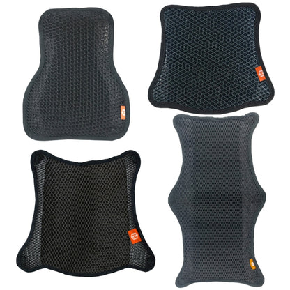 HOUZHI MTZT1010 Motorcycle Sun Insulation Cushion 3D Grid Breathable Sweating Cool Seat Cover, Style: Double Layer S by buy2fix