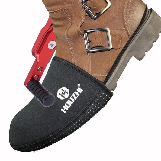 HOUZHI MTFJ1030 Motorcycle Gear Rod Shoe Cover Non-Slip Stain-Resistant And Waterproof Shoe Cover, Size: L(Black) by buy2fix