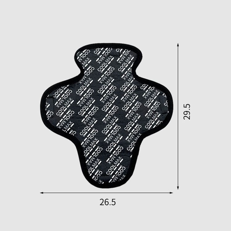 MTTD1028 Riding Breathable Quick-Drying Absorb Sweat Sponge Pad Removable Motorcycle Helmet Pad, Size: One Size(Black) by buy2fix