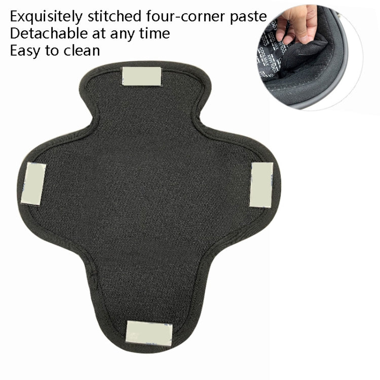 MTTD1028 Riding Breathable Quick-Drying Absorb Sweat Sponge Pad Removable Motorcycle Helmet Pad, Size: One Size(Black) by buy2fix