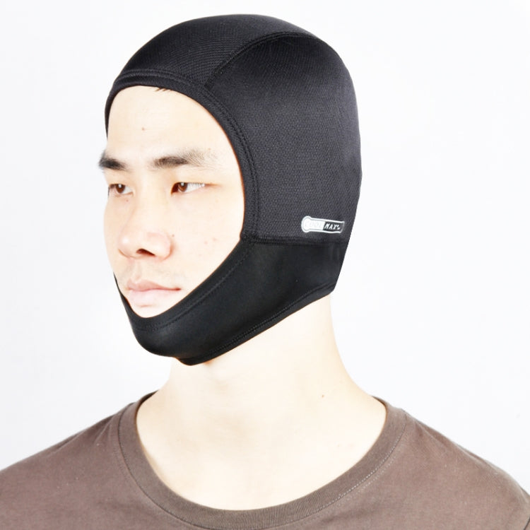 MTTT1040 Motorcycle Helmet Interior Cap Breathable Quick Dry Sunscreen Sweat-Absorbent Sports Head Cover, Size: L(Black) by buy2fix