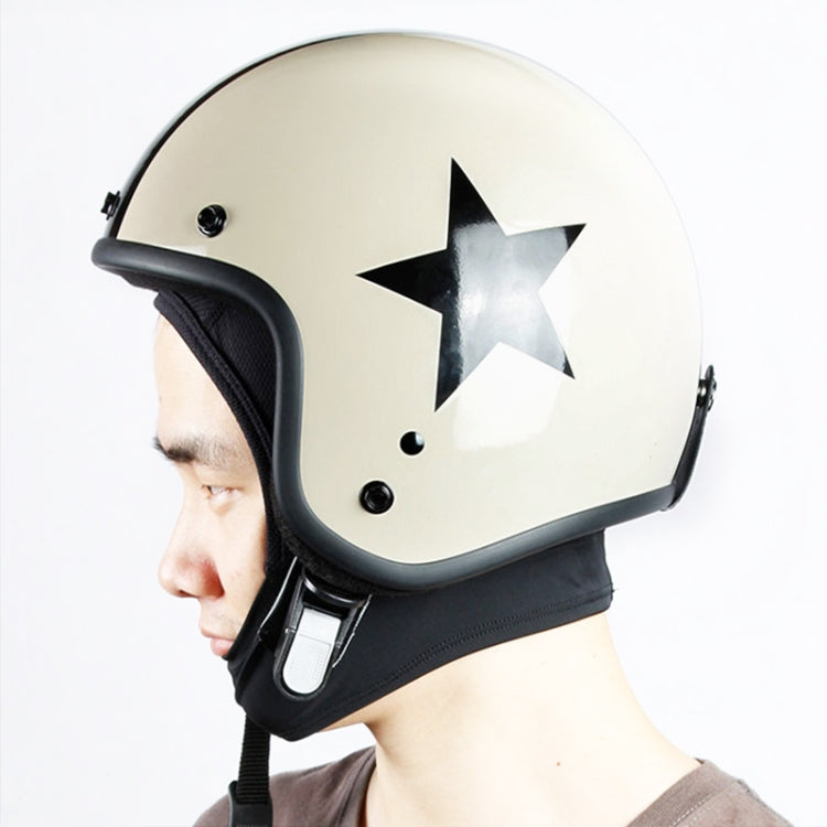 MTTT1040 Motorcycle Helmet Interior Cap Breathable Quick Dry Sunscreen Sweat-Absorbent Sports Head Cover, Size: L(Black) by buy2fix