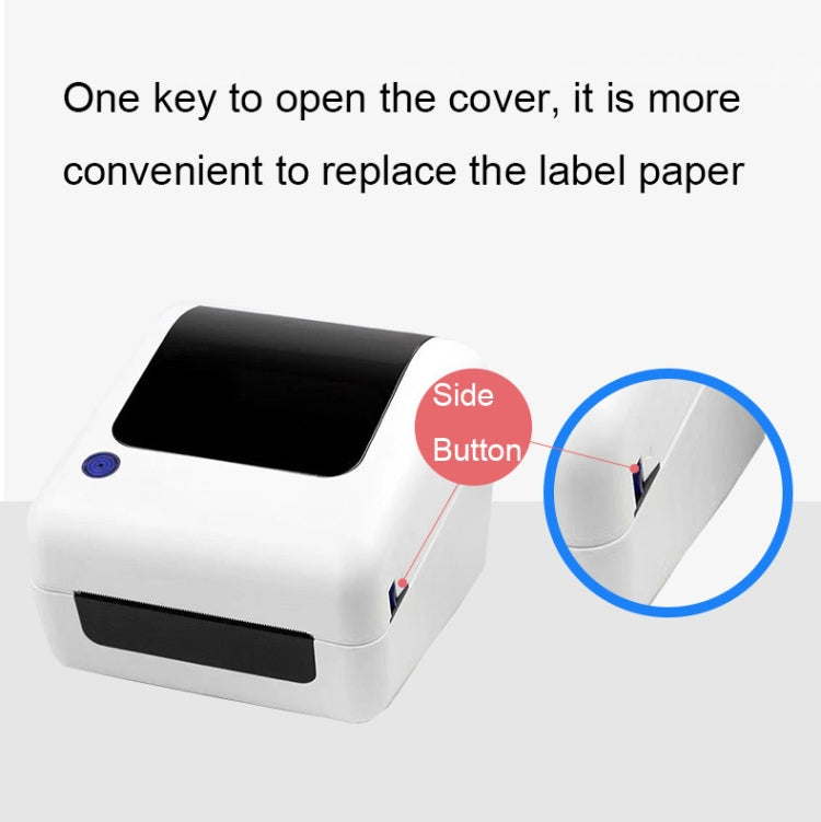 100mm Express Order Printer Thermal Self-adhesive Label Printing Machine, Style:IP486BT(US Plug) - Consumer Electronics by buy2fix | Online Shopping UK | buy2fix