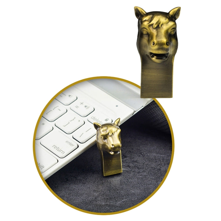 12ss USB 2.0 Zodiac Metal USB Flash Drives, Capacity:16GB(Horse) by buy2fix