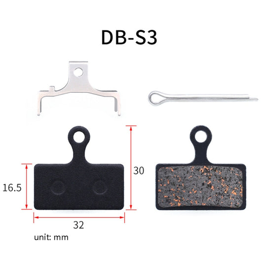 3 Pairs Mountain Bike Semi-Metallic Brake Pads M355 Oil Disc BB5 Resin Disc Brakes, Bagged(DB-S3) by buy2fix