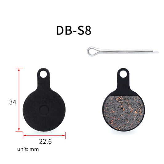 3 Pairs Mountain Bike Semi-Metallic Brake Pads M355 Oil Disc BB5 Resin Disc Brakes, Bagged(DB-S8) by buy2fix