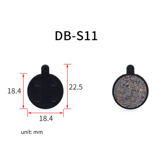 3 Pairs Mountain Bike Semi-Metallic Brake Pads M355 Oil Disc BB5 Resin Disc Brakes, Bagged(DB-S11) by buy2fix