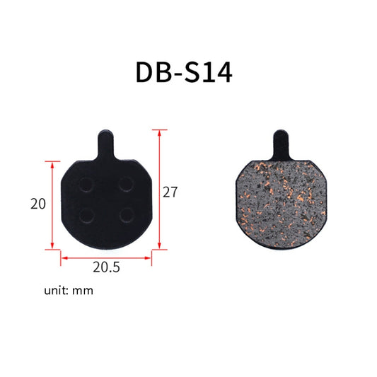 3 Pairs Mountain Bike Semi-Metallic Brake Pads M355 Oil Disc BB5 Resin Disc Brakes, Bagged(DB-S14) by buy2fix