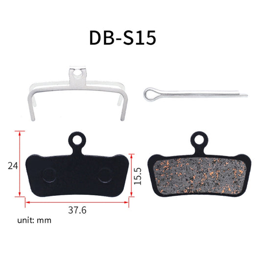 3 Pairs Mountain Bike Semi-Metallic Brake Pads M355 Oil Disc BB5 Resin Disc Brakes, Bagged(DB-S15) by buy2fix