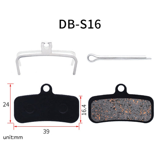 3 Pairs Mountain Bike Semi-Metallic Brake Pads M355 Oil Disc BB5 Resin Disc Brakes, Bagged(DB-S16) by buy2fix