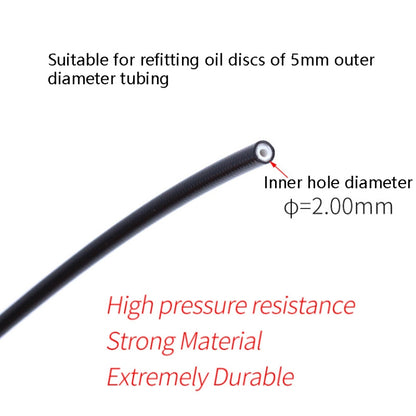 TRLREQ Mountain Bike Brake Tube 5mm Hydraulic Oil Disc Oil Brakes Braided Tube, Length: 3 PCS 1m (Black) - Outdoor & Sports by buy2fix | Online Shopping UK | buy2fix